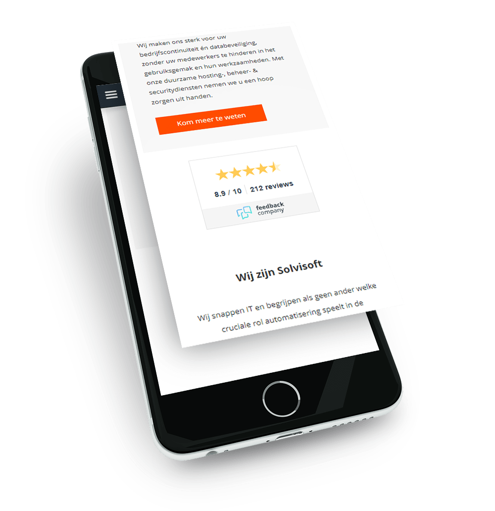 Feedback Company widget - Solvisoft klantbeoordelingen
